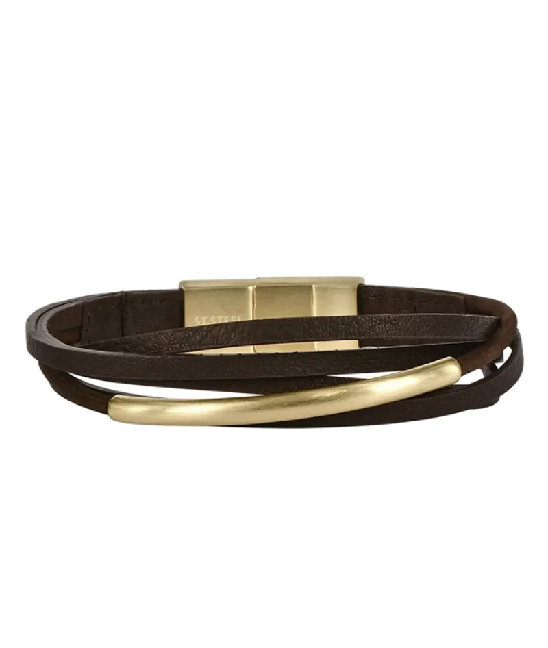 Armband Arock Andy Brunt/Guld 363713