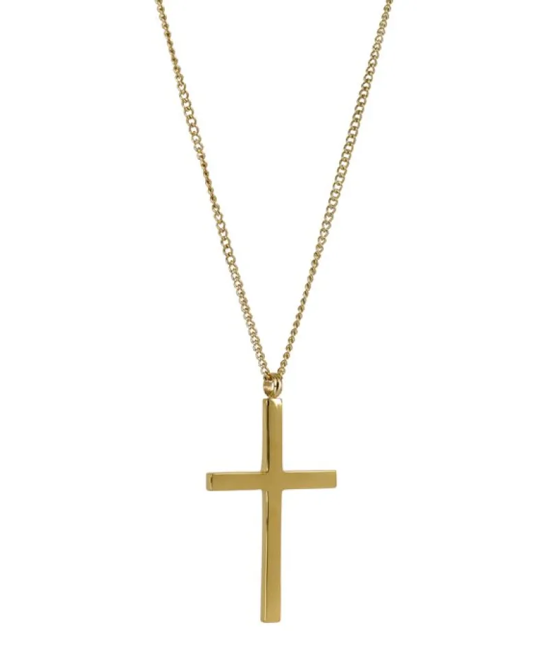 Arock Cross Långt Halsband Guld