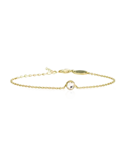 Blomdahl Armband G Bezel Guld 5 mm, Crystal