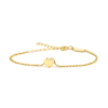 Blomdahl Armband Guld Heart 8 mm