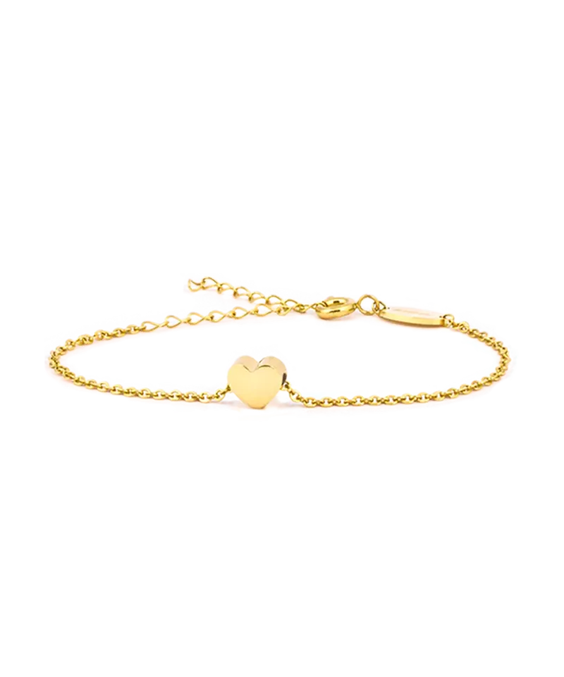 Blomdahl Armband Guld Heart 8 mm