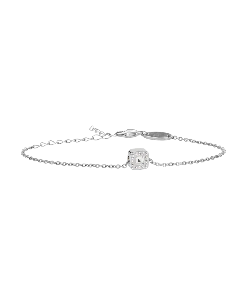 Blomdahl Armband Silver Brilliance Cushion 8 mm, Crystal