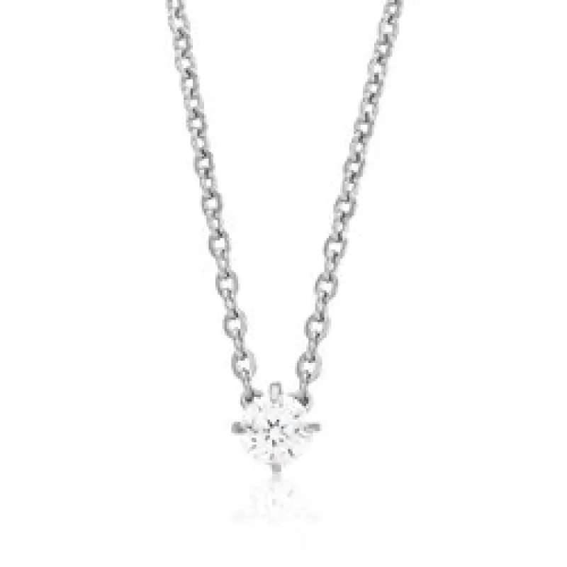 Blomdahl Halsband Tiffany CZ White 5 mm 33‑2404‑0530
