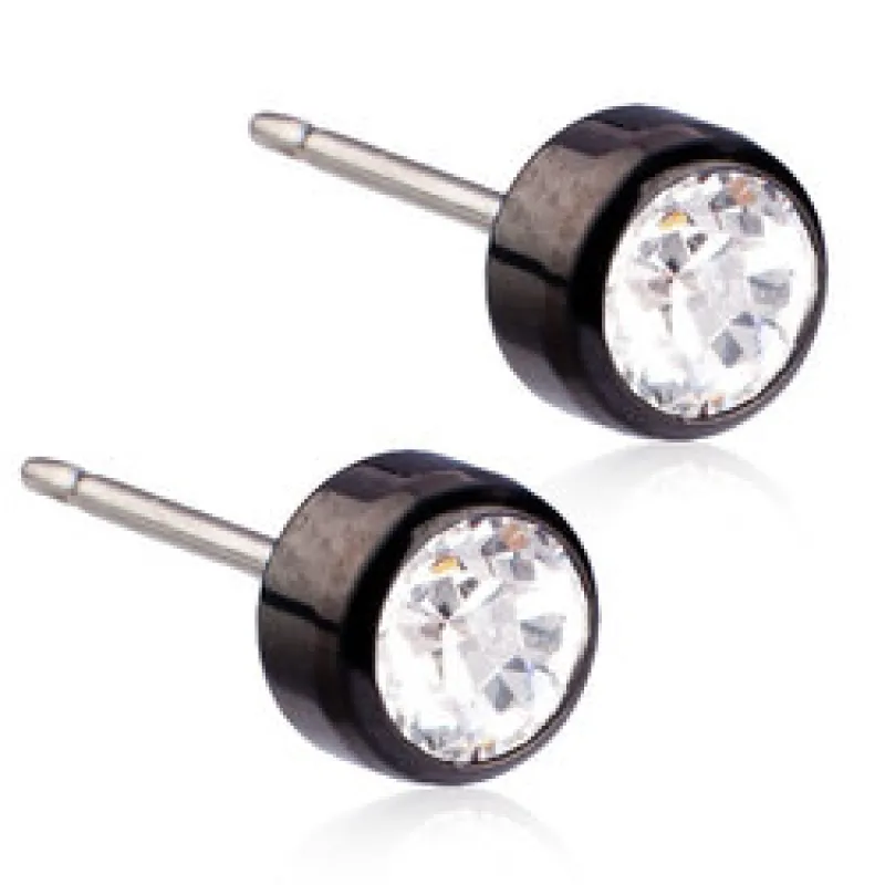 Blomdahl Örhängen Bezel Crystal 5 mm 15‑1524‑01