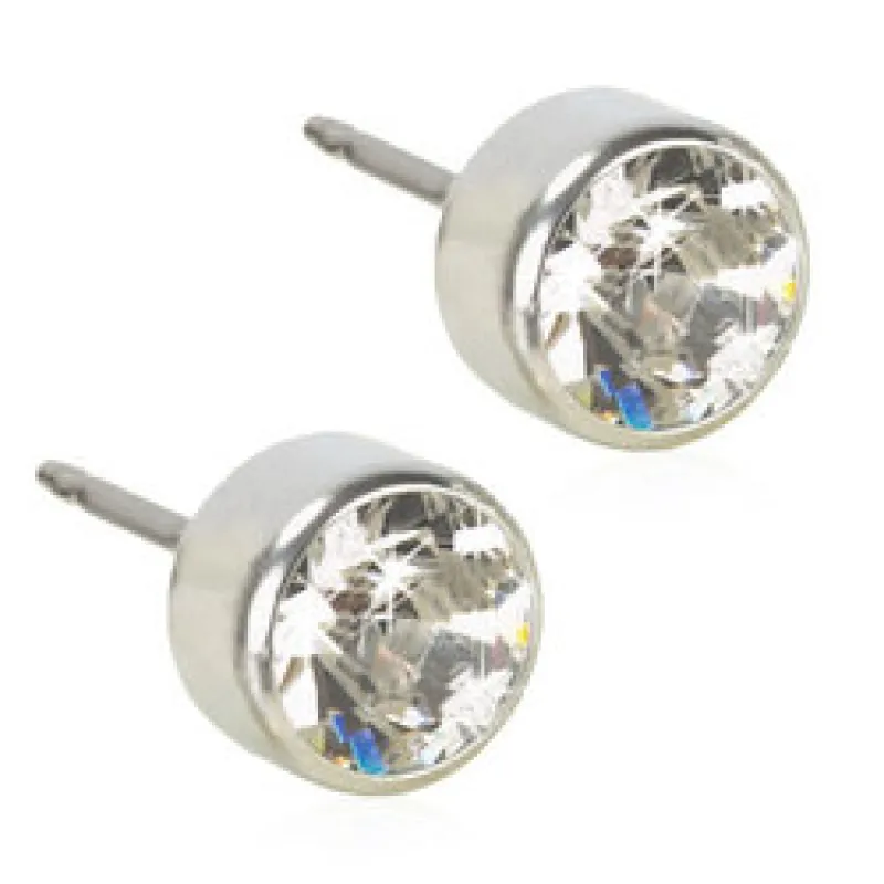 Blomdahl Örhängen Bezel Crystal 6 mm 15‑1409‑01