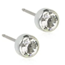 Blomdahl Örhängen Bezel Crystal 5 mm 15‑1424‑01