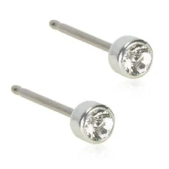 Blomdahl Örhängen Bezel Crystal 3 mm 15‑1402‑01