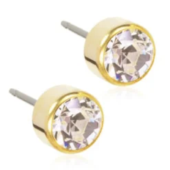 Blomdahl Örhängen Bezel Crystal 6 mm 15‑1309‑01