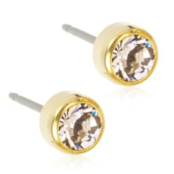 Blomdahl Örhängen Bezel Crystal 5 mm 15‑1324‑01