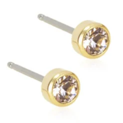 Blomdahl Örhängen Bezel Crystal 4 mm 15‑1301‑01