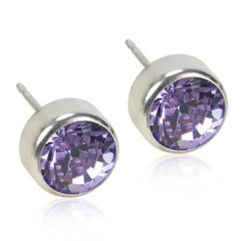 Blomdahl Örhängen Bezel Violet 15‑1424‑26
