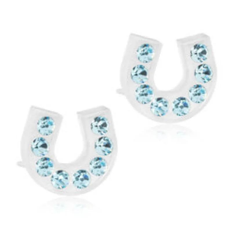 Blomdahl Örhängen Brilliance Horseshoe Aquamarine 15‑01127‑05