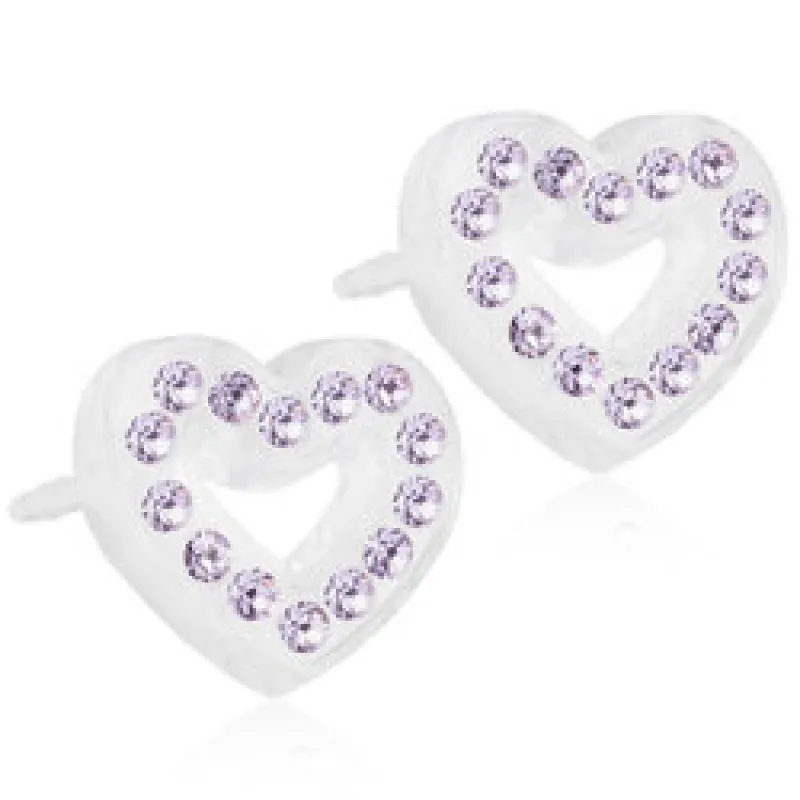 Blomdahl Örhängen Brilliance Heart Hollow Violet 15‑01121‑26