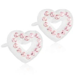 Blomdahl Örhängen Brilliance Heart Hollow Light Rose 15‑01121‑24