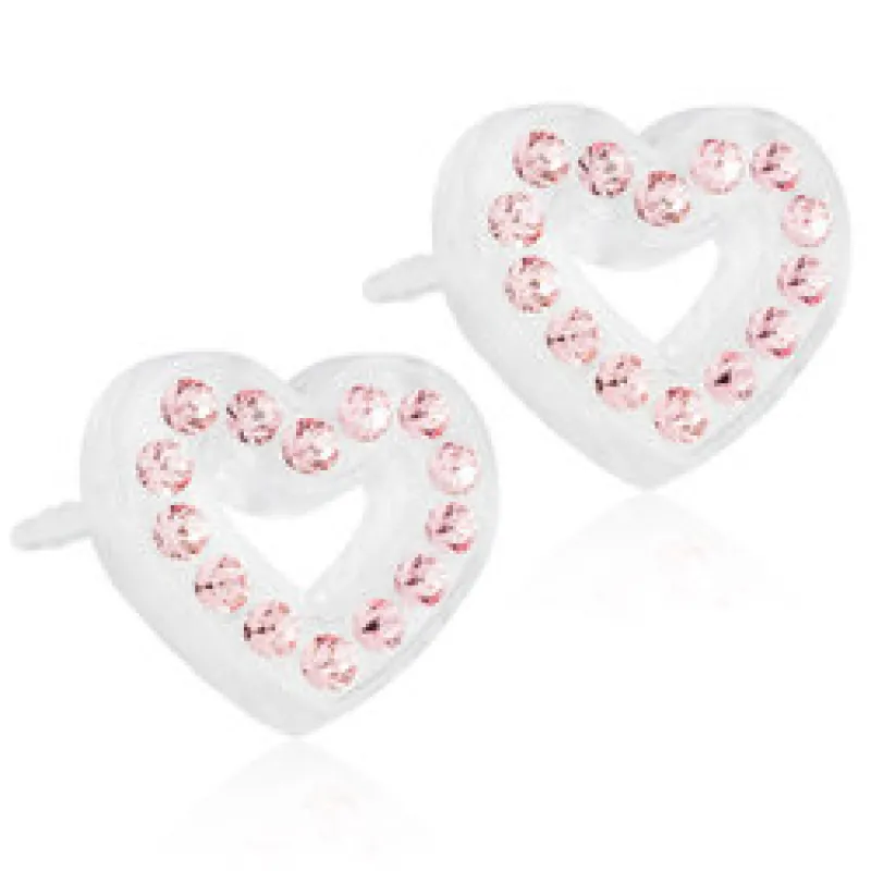 Blomdahl Örhängen Brilliance Heart Hollow Light Rose 15‑01121‑24