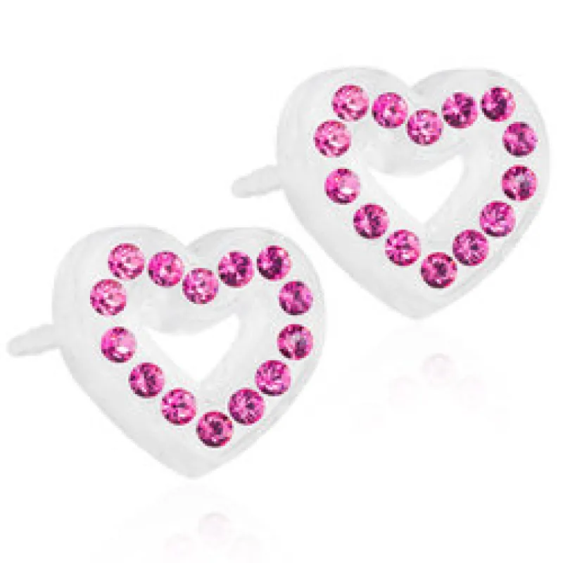 Blomdahl Örhängen Brilliance Heart Hollow Rose 15‑01121‑03