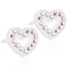 Blomdahl Örhängen Brilliance Heart Hollow Rainbow 15‑01121‑02