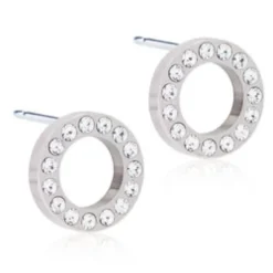 Blomdahl Örhängen Brilliance Puck Hollow Crystal 15‑12191‑01