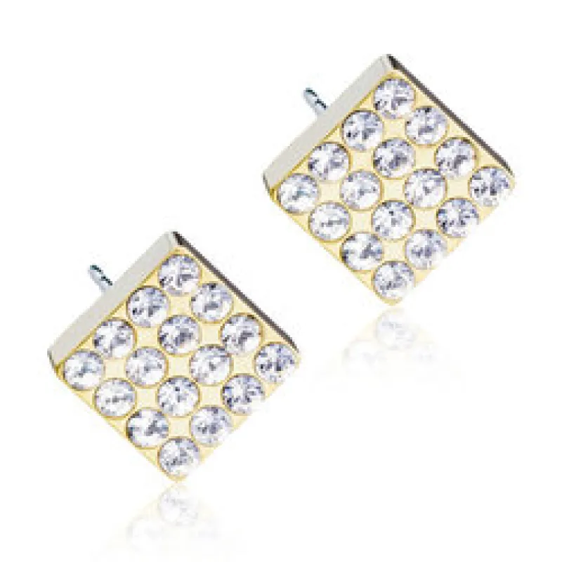 Blomdahl Örhängen Brilliance Square Crystal 15‑1392‑01