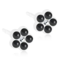 Blomdahl Örhängen Daisy Pearl Jet 15‑0114‑77