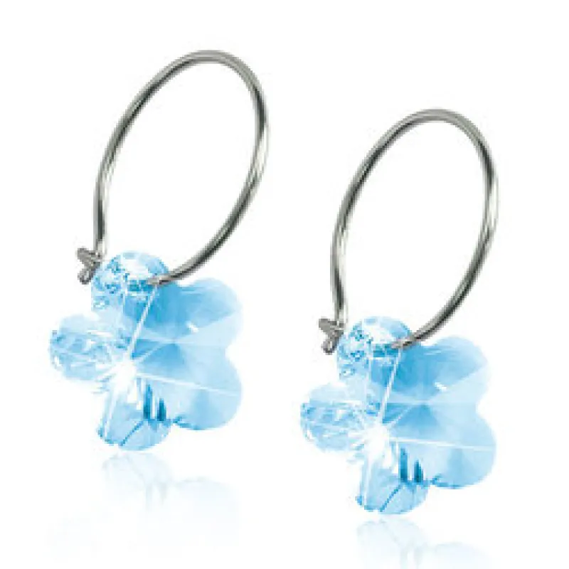 Blomdahl Örhängen Flower Aquamarine 15‑1257‑05