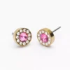 Blomdahl Örhängen GT Brilliance Halo 8 mm, Crystal/Rose 15-1365-83