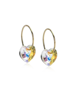 Blomdahl Örhängen GT Ear Ring 14 mm, Heart 10 mm, Rainbow 15-1355-02