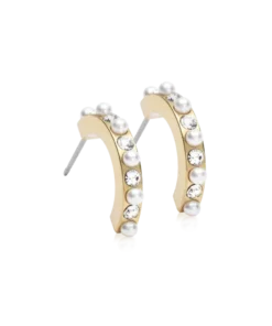Blomdahl Örhängen GT Pendant Mixed Curved 15 mm, Crystal/White 15-13147-159