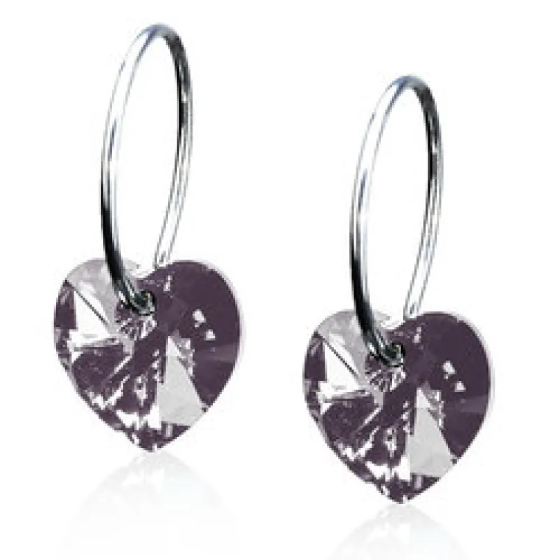 Blomdahl Örhängen Heart Black Diamond 15‑1255‑12