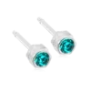 Blomdahl Örhängen MP Bezel 4 mm, Blue zircon
