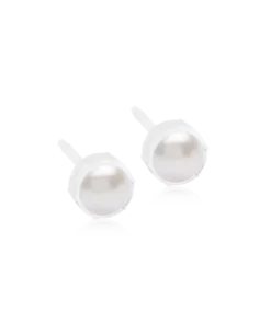 Blomdahl Örhängen MP Bezel Pearl 6 mm, White 15-0109-59
