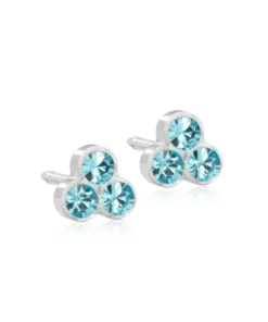 Blomdahl Örhängen MP Clover 6 mm, Aquamarine