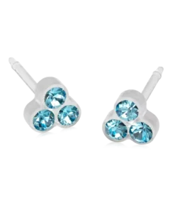 Blomdahl Örhängen MP Clover 6 mm, Aquamarine