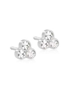 Blomdahl Örhängen MP Clover 6 mm, Crystal