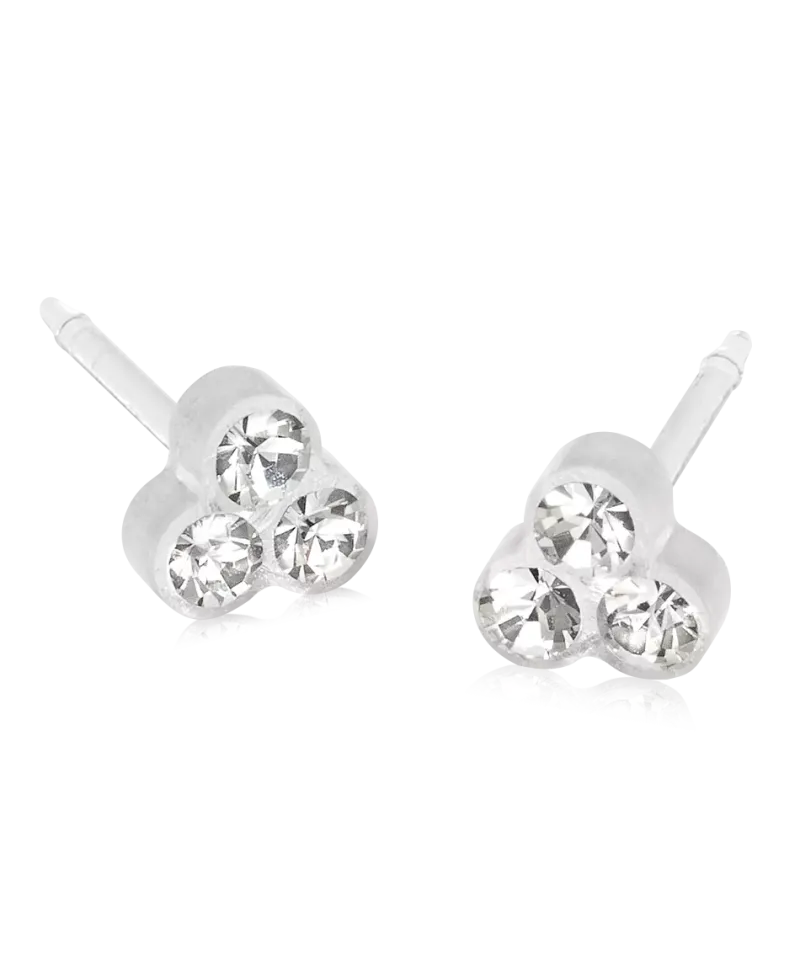 Blomdahl Örhängen MP Clover 6 mm, Crystal