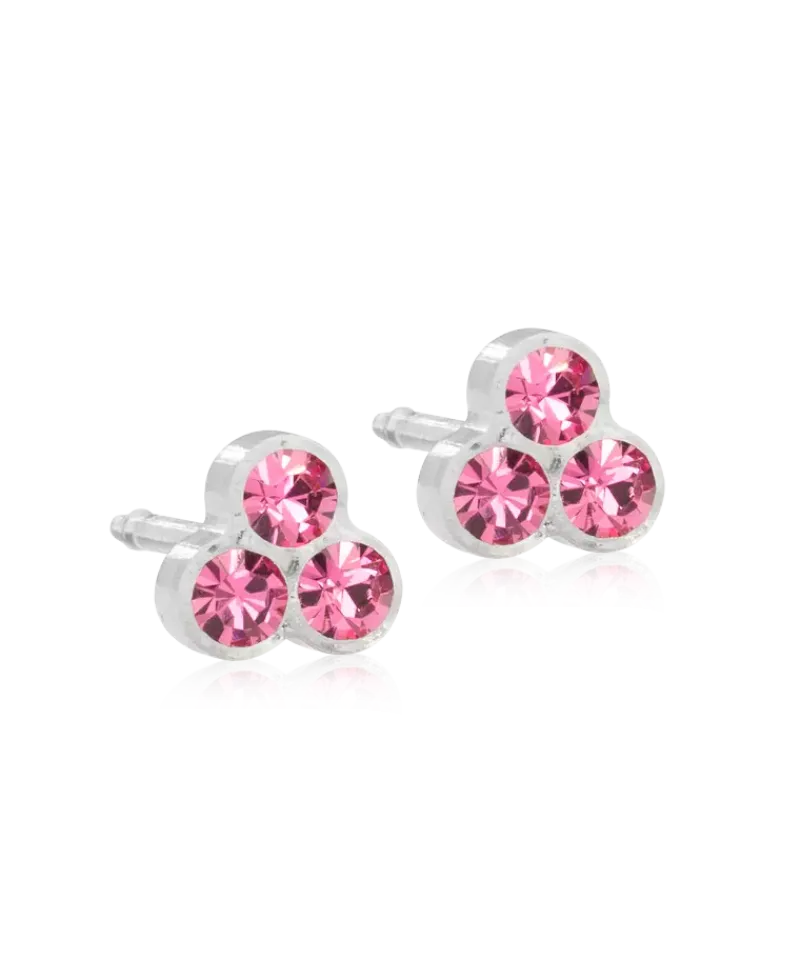 Blomdahl Örhängen MP Clover 6 mm, Rose
