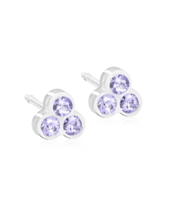 Blomdahl Örhängen MP Clover 6 mm, Violet 15-0125-26