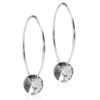 Blomdahl Örhängen NT Ear Ring 25 mm, Round 8 mm, Black diamond 15-1281-4812