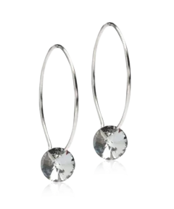 Blomdahl Örhängen NT Ear Ring 25 mm, Round 8 mm, Black diamond 15-1281-4812