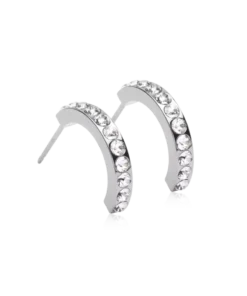 Blomdahl Örhängen NT Pendant Brilliance Curved 15 mm , Crystal 15-12147-01