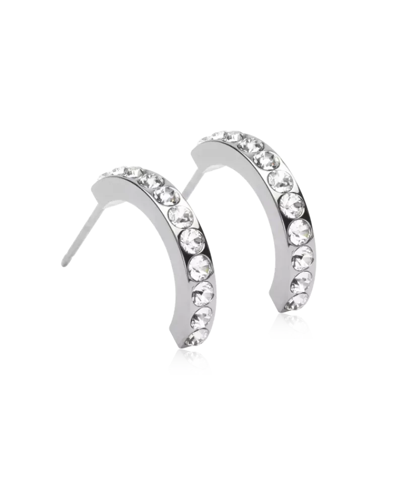 Blomdahl Örhängen NT Pendant Brilliance Curved 15 mm , Crystal 15-12147-01