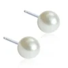 Blomdahl Örhängen Pearl White 5 mm 15‑1232‑59