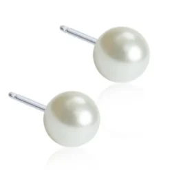 Blomdahl Örhängen Pearl White 5 mm 15‑1232‑59
