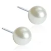 Blomdahl Örhängen Pearl White 6 mm 15‑1233‑59