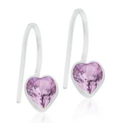 Blomdahl Örhängen Pendant Fixed Heart Light Amethyst 15‑0180‑2174