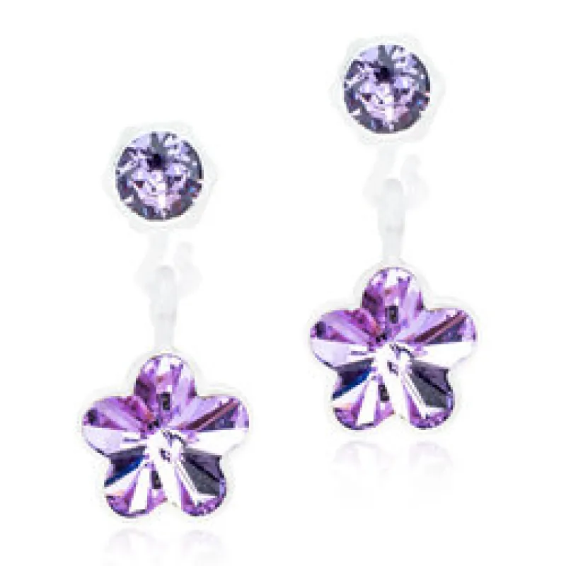 Blomdahl Örhängen Pendant Flower Violet 15‑0103‑3026