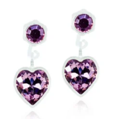 Blomdahl Örhängen Pendant Heart Light Amethyst 15‑0103‑2174