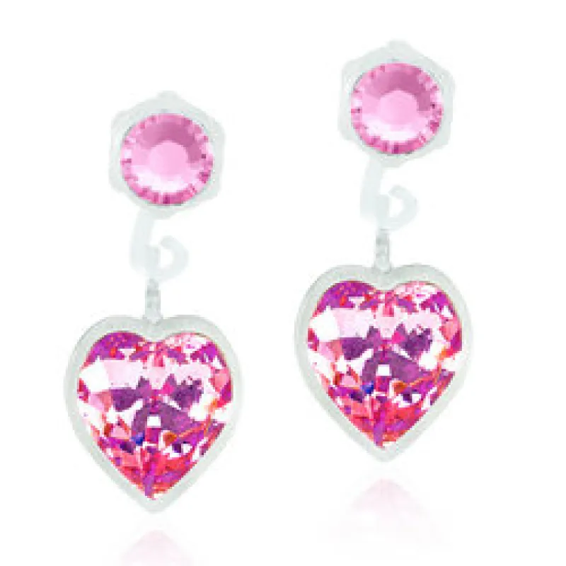 Blomdahl Örhängen Pendant Heart Light Rose 15‑0103‑2124