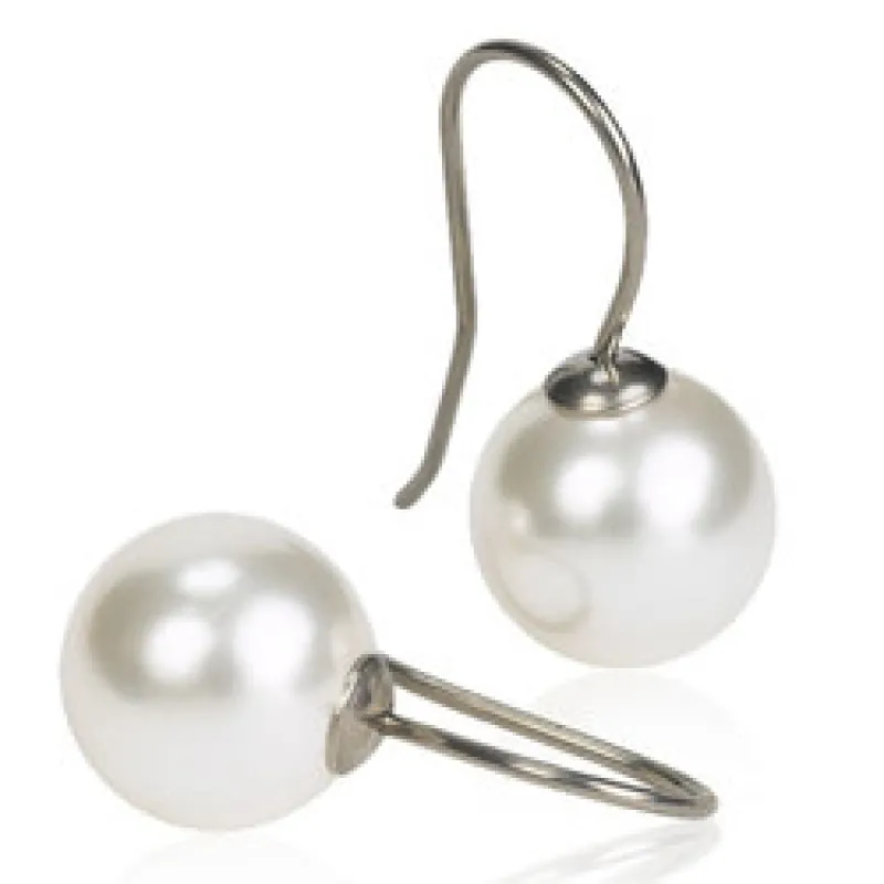 Blomdahl Örhängen Pendant Pearl White 15‑1238‑59