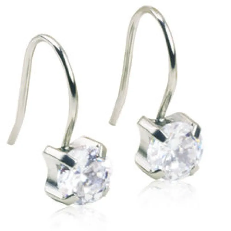 Blomdahl Örhängen Pendant Tiffany CZ White 15‑1230‑30